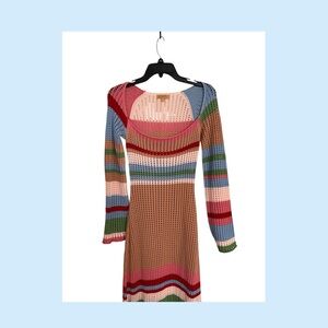 VRG GRL Women’s Crochet Multicolor Dress